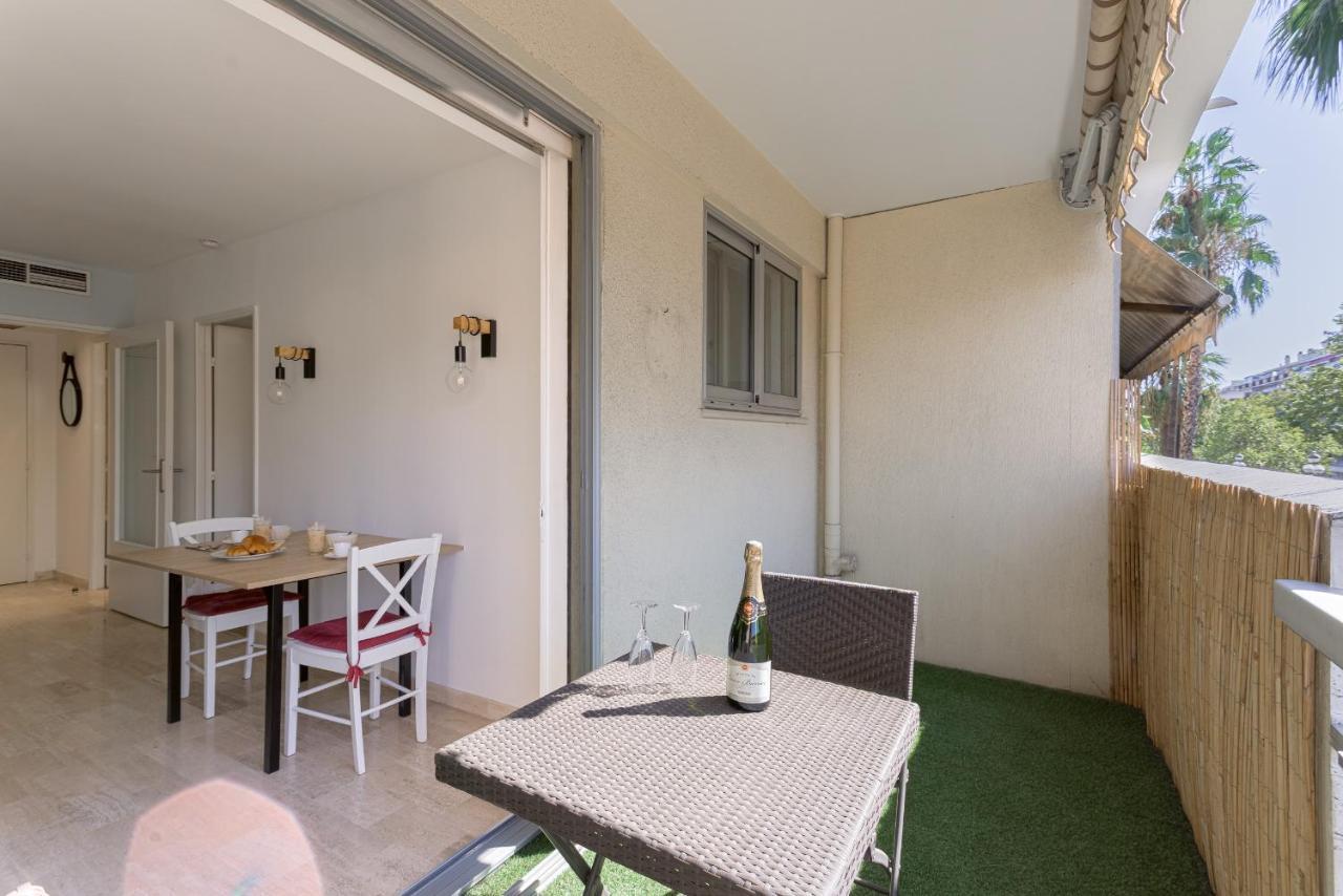 Cosy Studio - Centre Cannes - Terrasse - Clim - Wifi Bagian luar foto